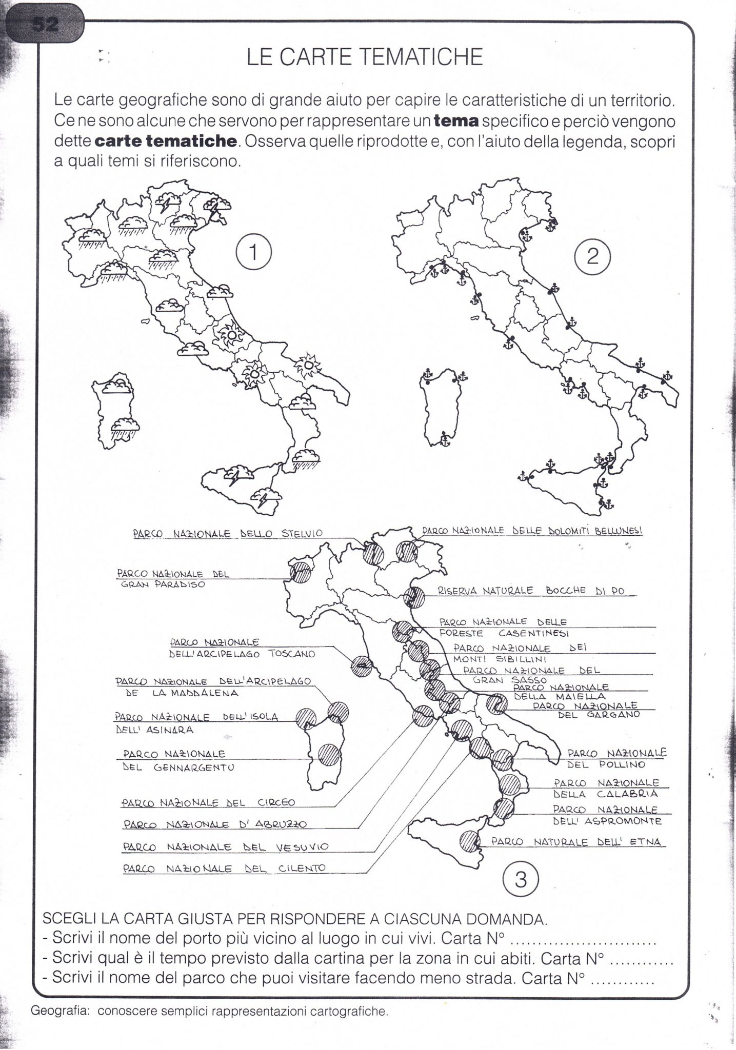 Geografia classi terza/quarta: tipi di carte geografiche - Maestra ...